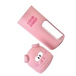 Toothbrush holder for travel, piggy shape, pink color, model P10P